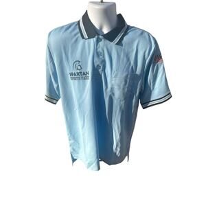 Smitty’s performance mesh light blue umpire medium short sleeve shirt Baseball